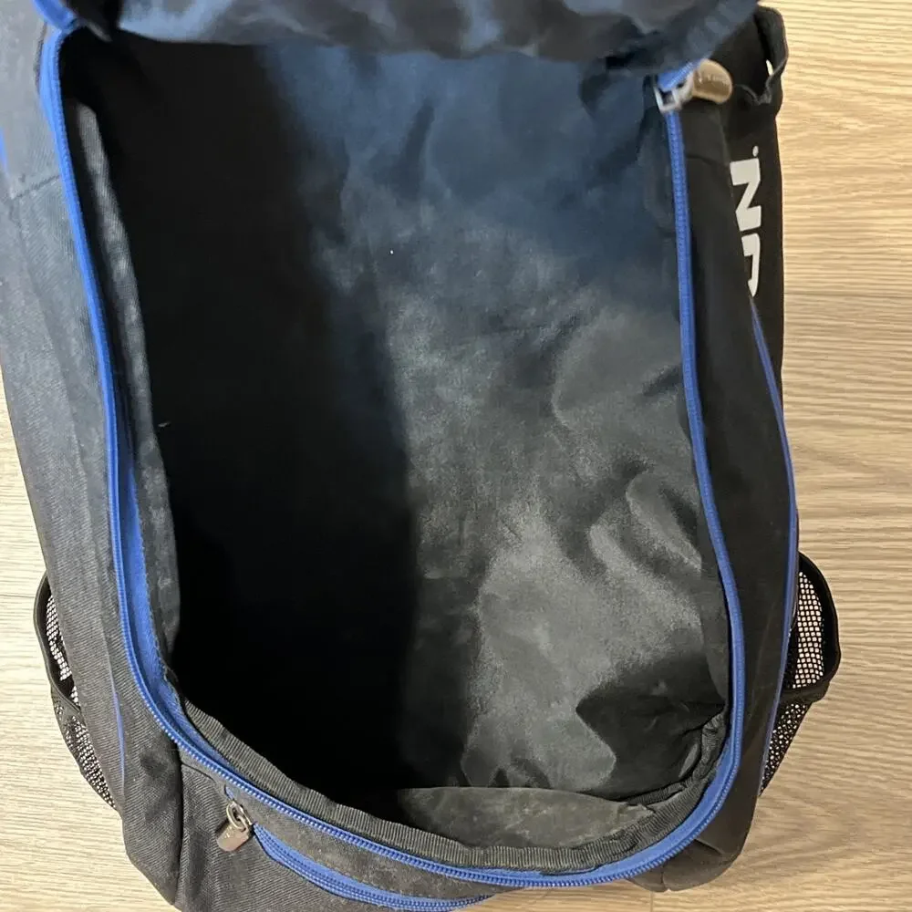 Easton Fence Hanging Baseball Black W/ Blue Trim Backpack